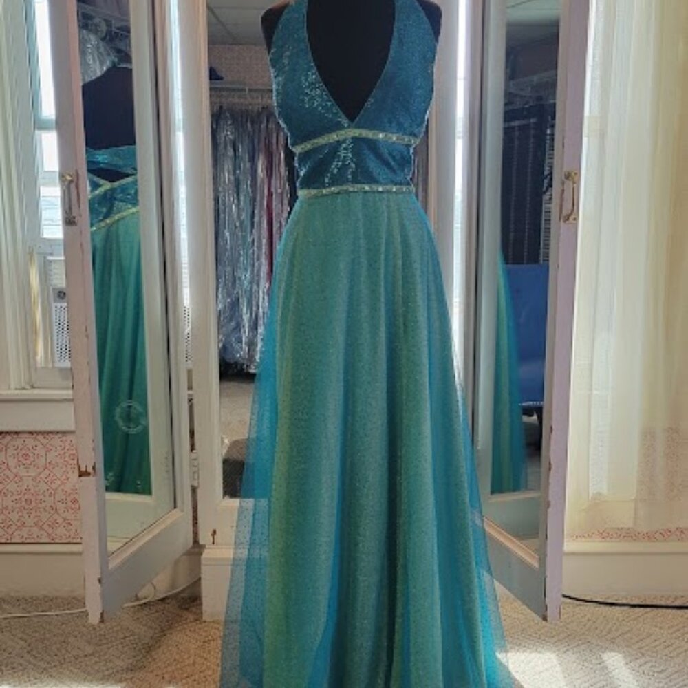 PartyTime Prom dress turquoise lime